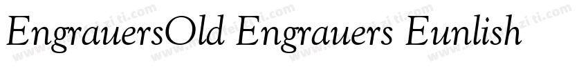 EngrauersOld Engrauers Eunlish Bd字体转换